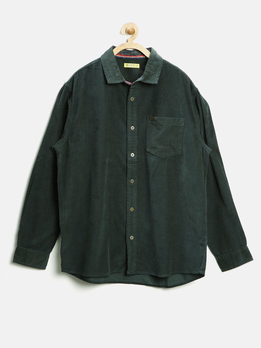 

Gini and Jony Boys Dark Green Corduroy Shirt