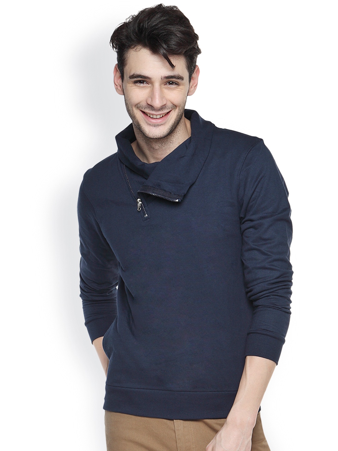 

Campus Sutra Navy Sweatshirt, Navy blue