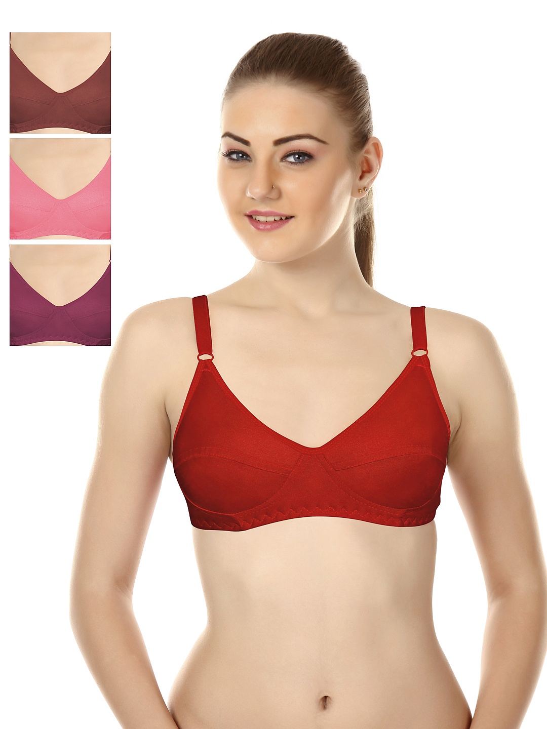 

Souminie Pack of 4 Full-Coverage Bras SLY-35, Multi