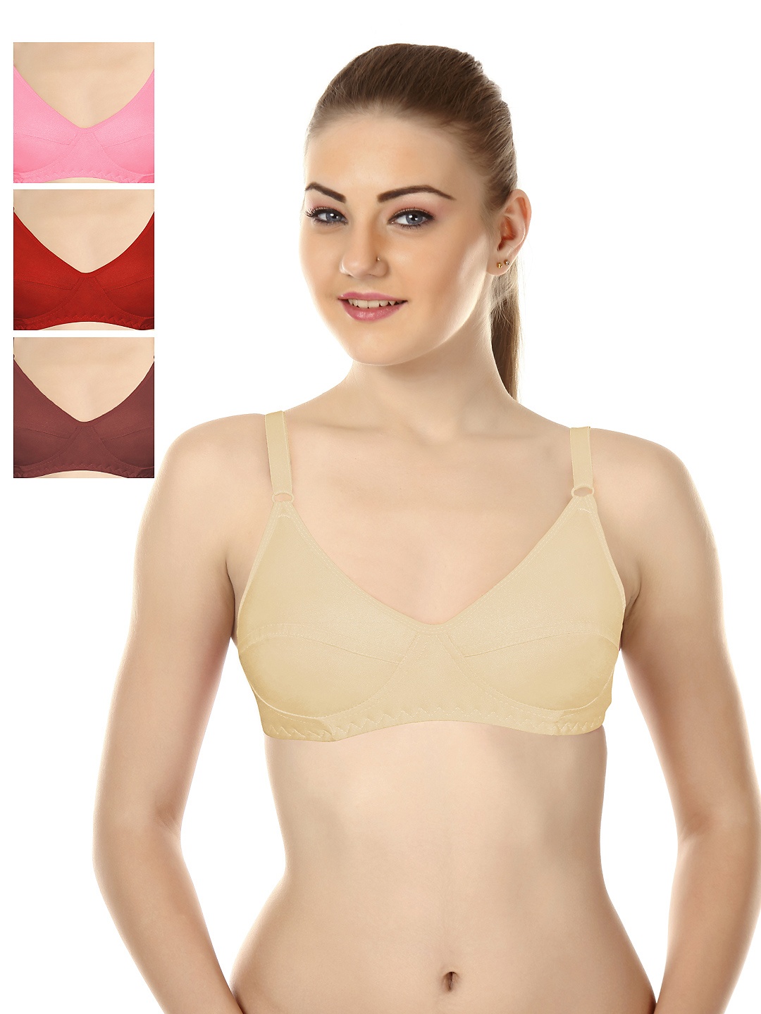 

Souminie Pack of 4 Full-Coverage Bras SLY-35, Multi