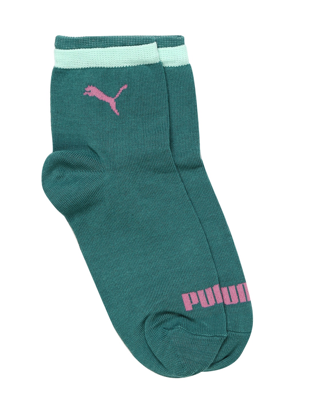 

PUMA Women Set of 2 Green Short Socks