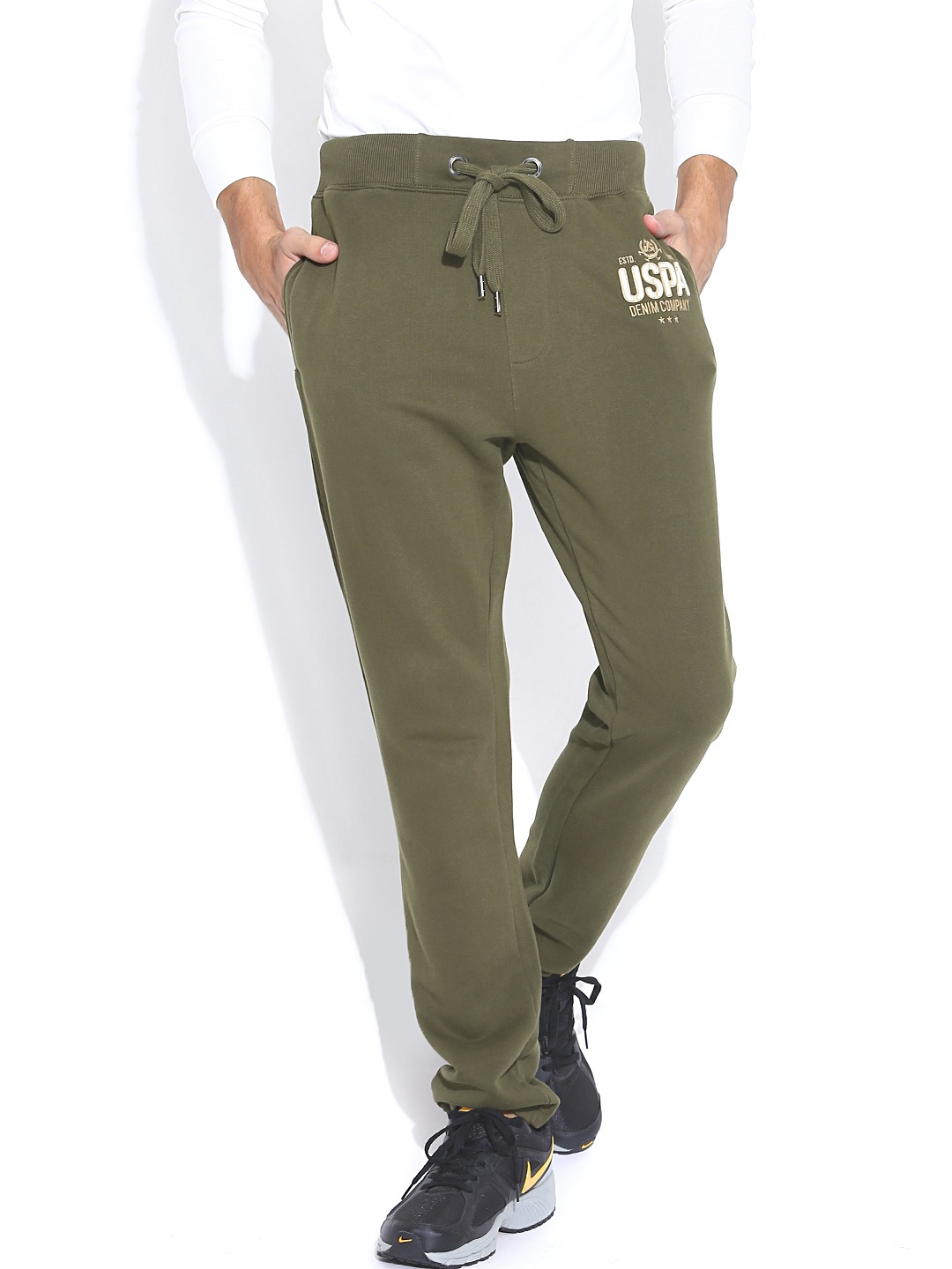 

U.S. Polo Assn. Denim Co. Olive Green Track Pants