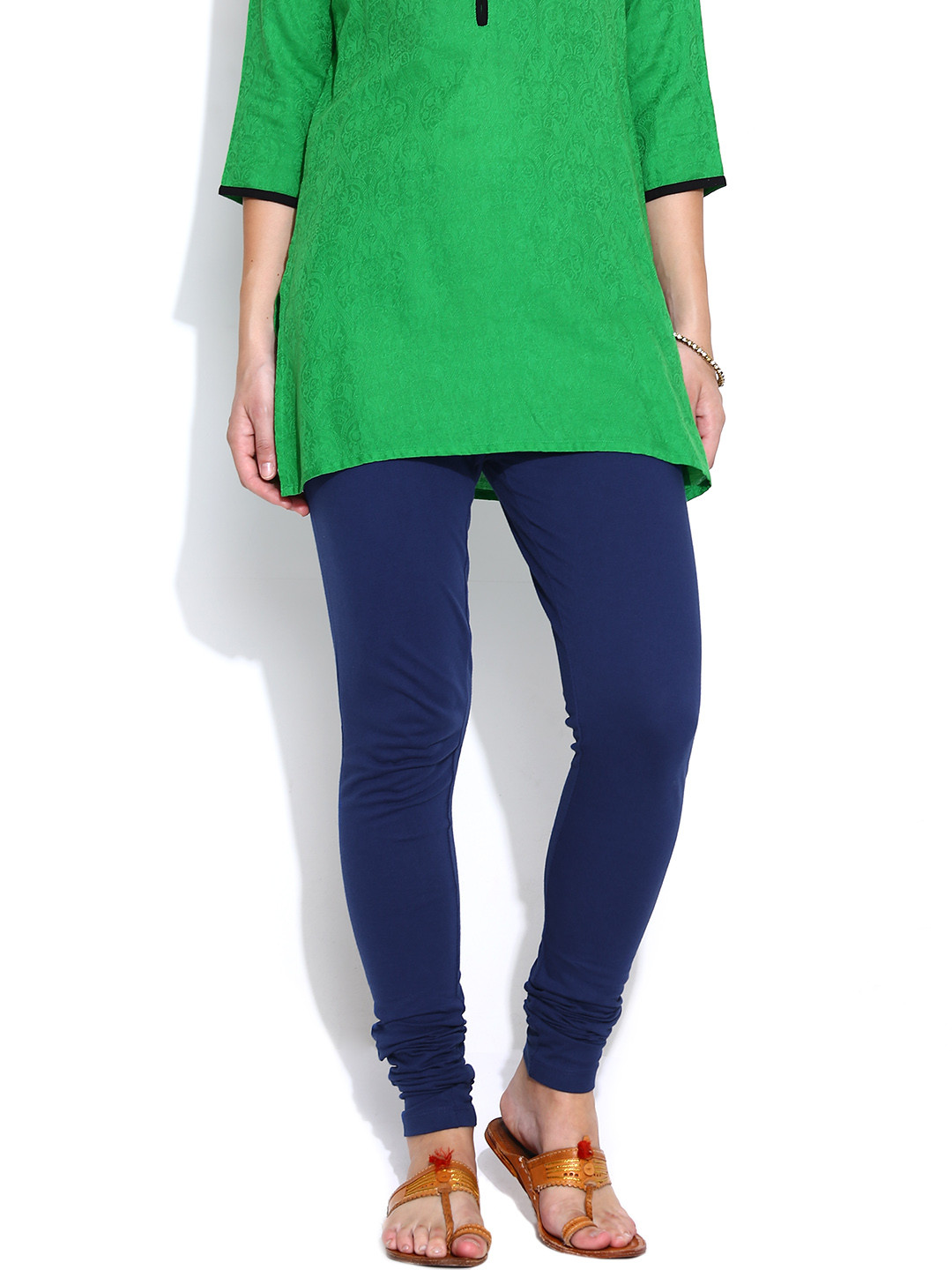 

W Blue Churidar Leggings