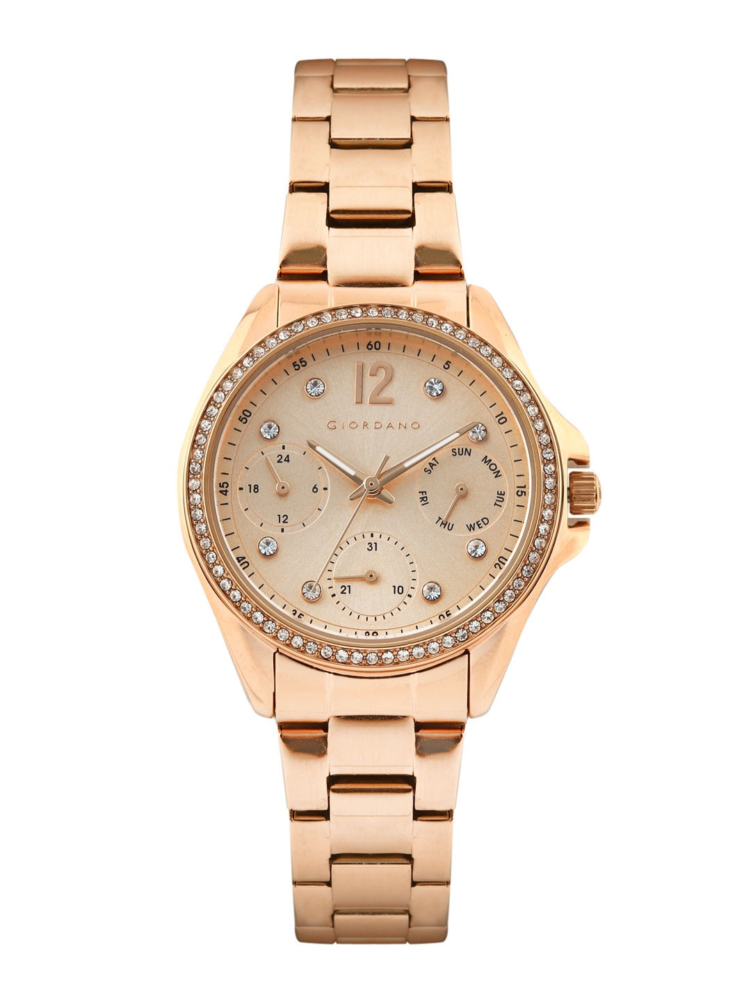 

GIORDANO Women Rose Gold-Toned Dial Watch 2715-33