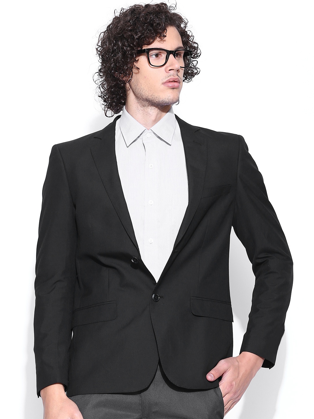 

Arrow Black Single-Breasted Formal Blazer