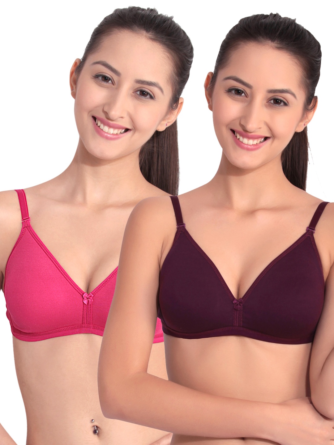 

Floret Pack of 2 T-shirt Bras T 3005, Pink