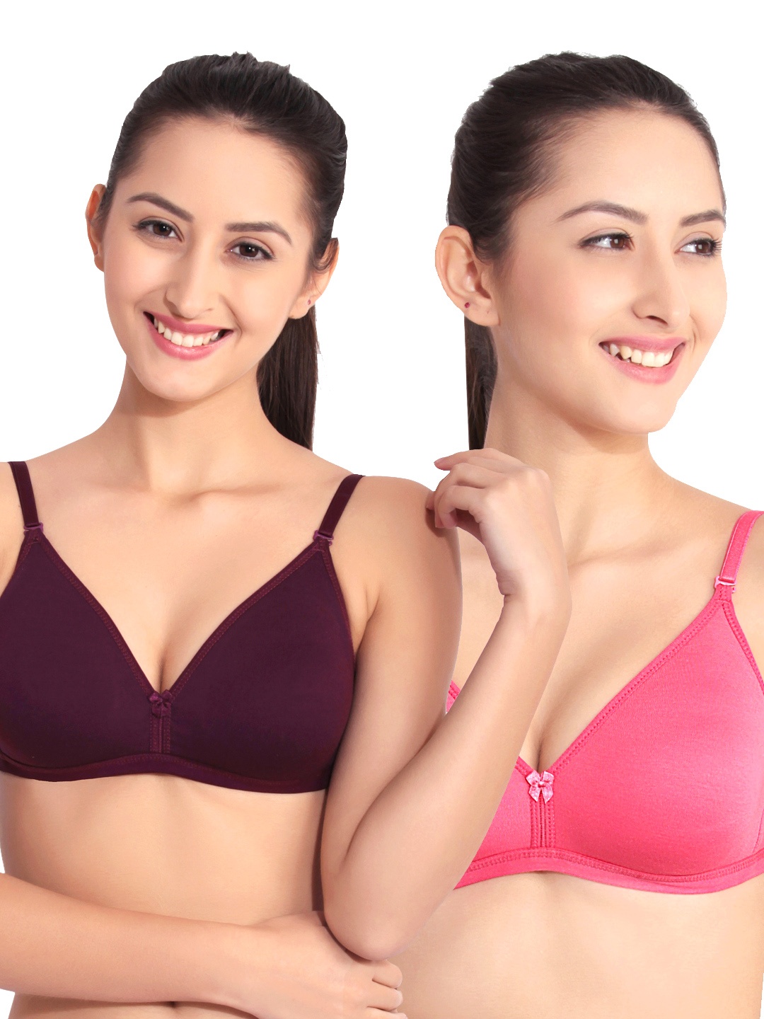 

Floret Pack of 2 T-shirt Bras T 3005, Coral