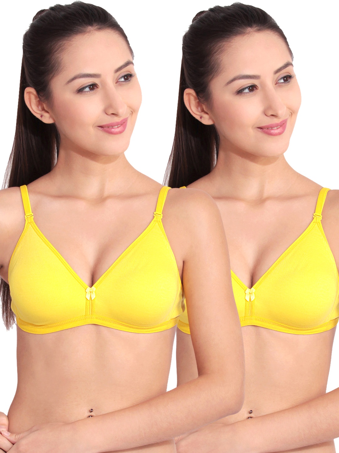 

Floret Pack of 2 T-shirt Bras T 3005, Yellow