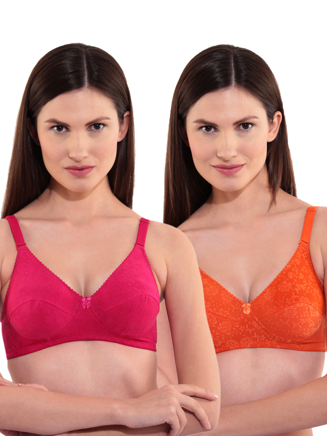 

Floret Pack of 2 Full-Coverage Eva T-shirt Bras, Magenta