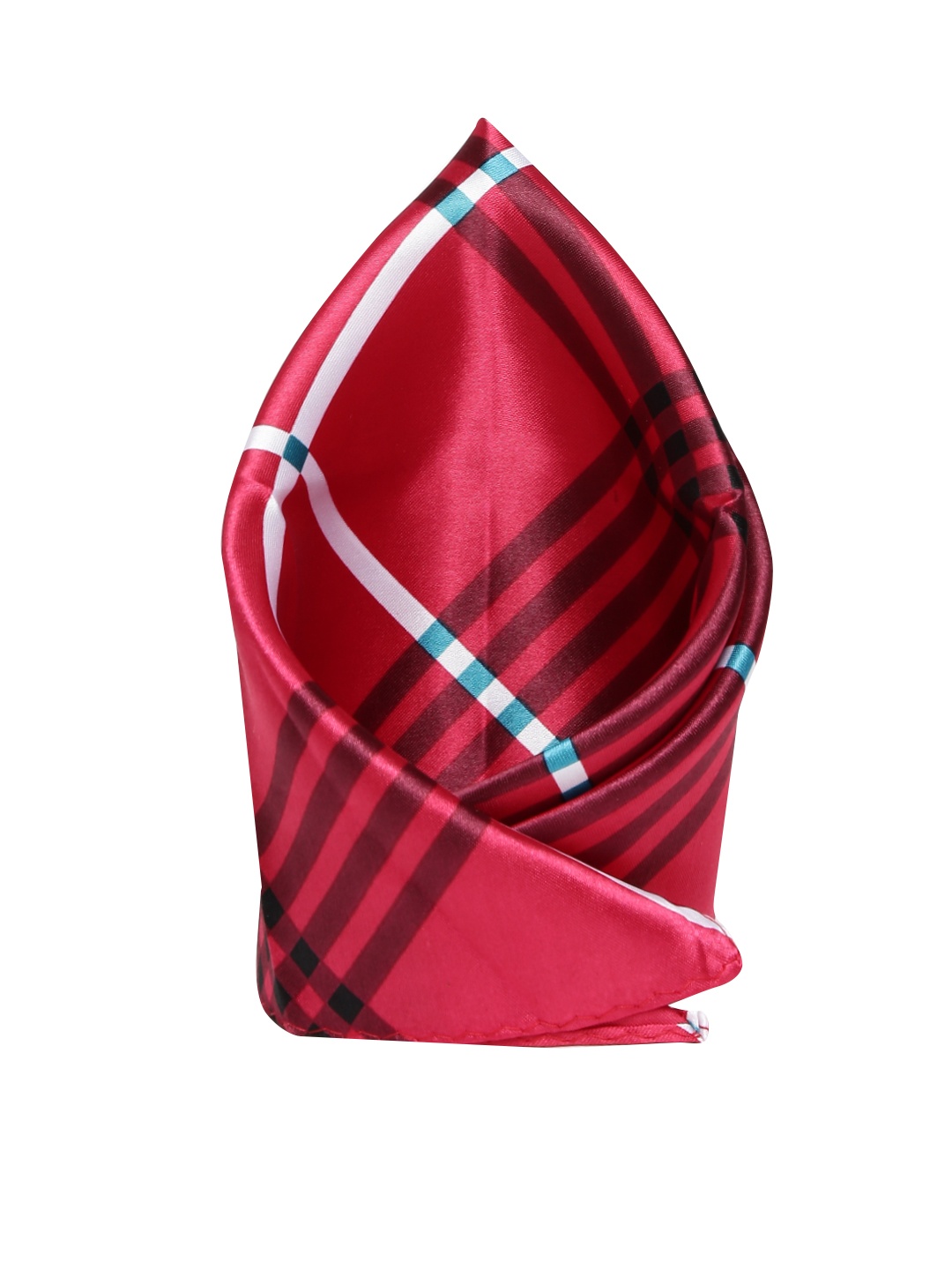 

Alvaro Castagnino Men Magenta Checked Pocket Square