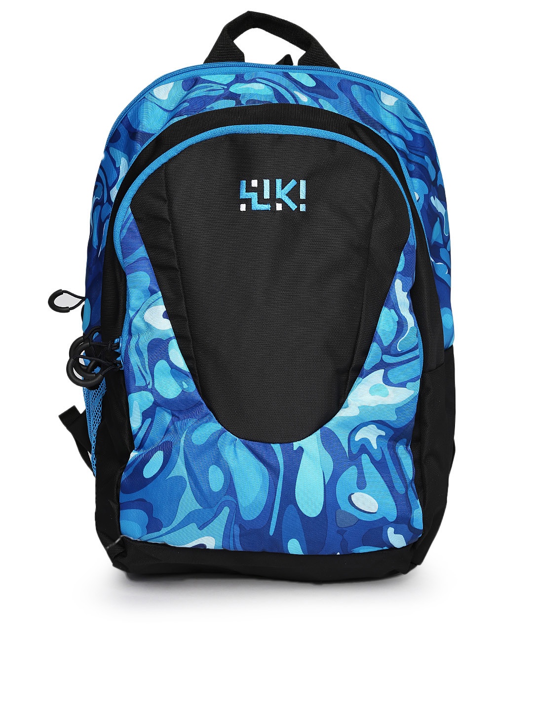 

Wiki by Wildcraft Unisex Black & Blue Printed Backpack