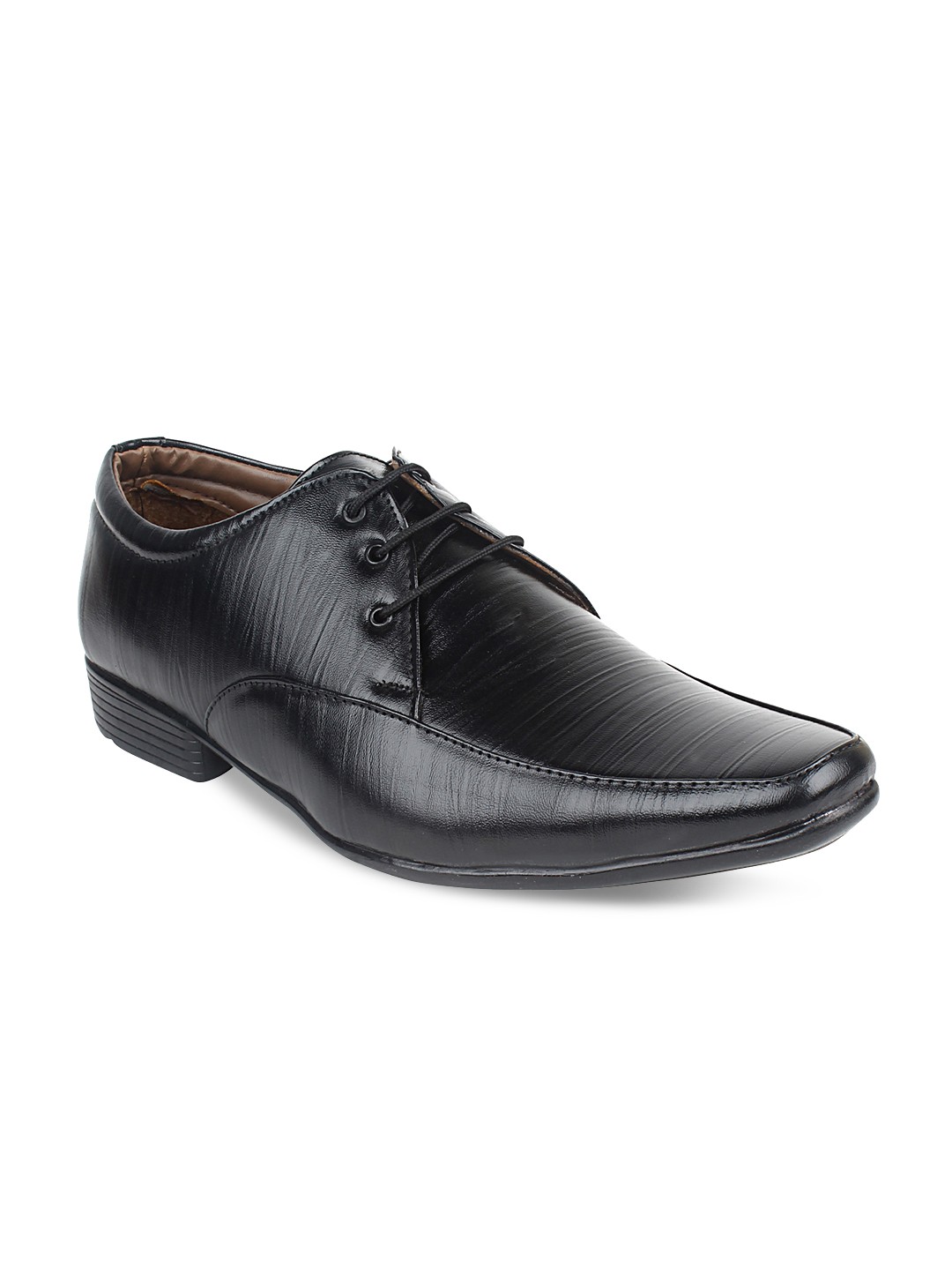 

Guava Men Black Formal Shoes
