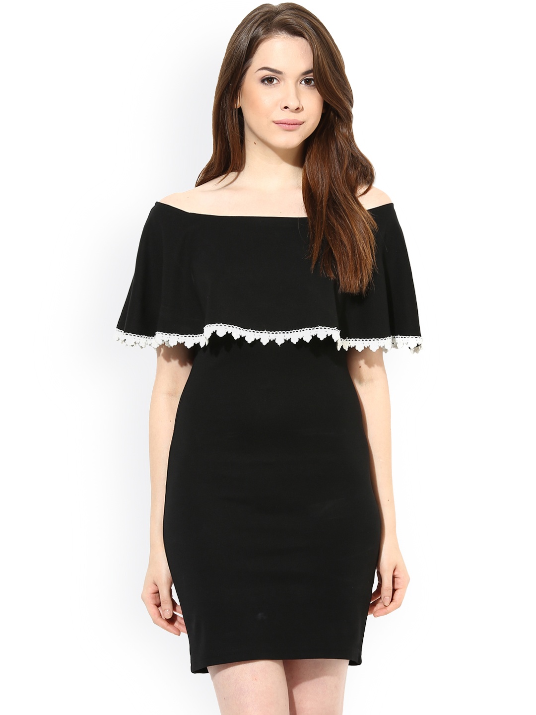 

Harpa Black Off-Shoulder Dress