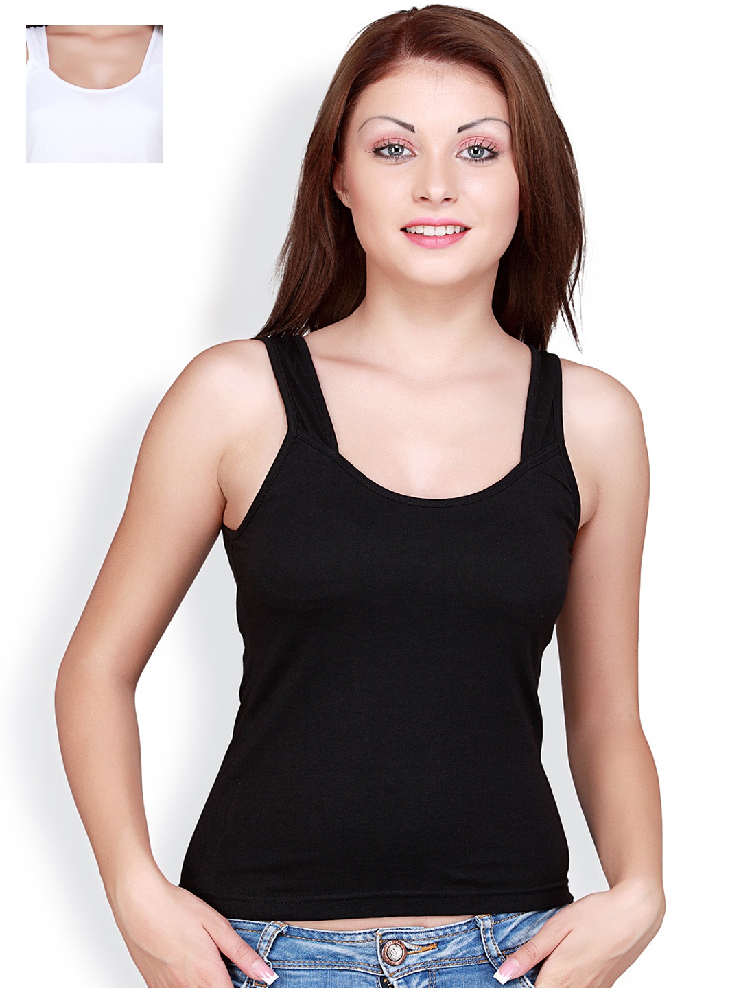 

Floret Pack of 3 Camisoles 2463, Black