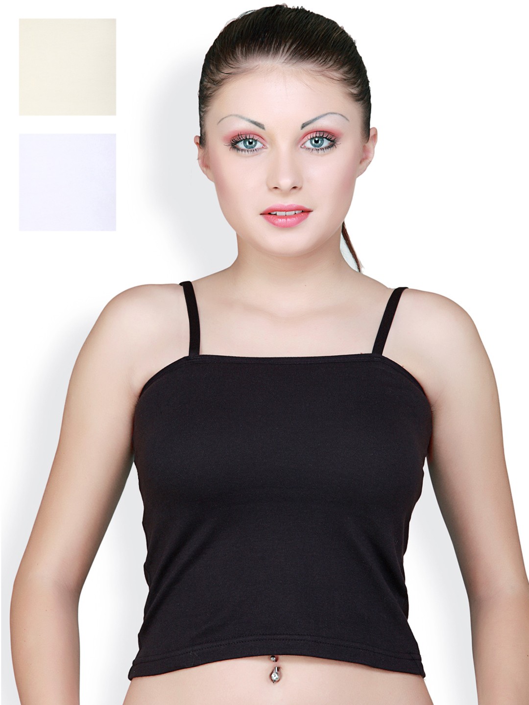 

Floret Pack of 3 Camisoles 2479, White