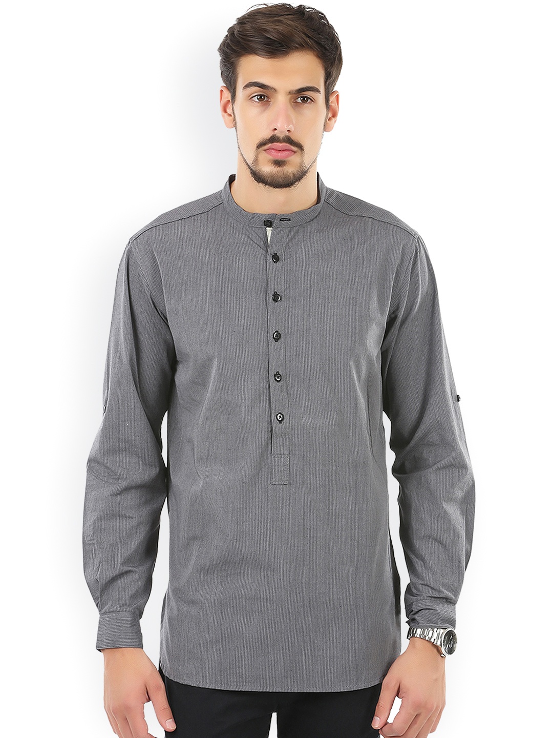 

even Grey Short Kurta