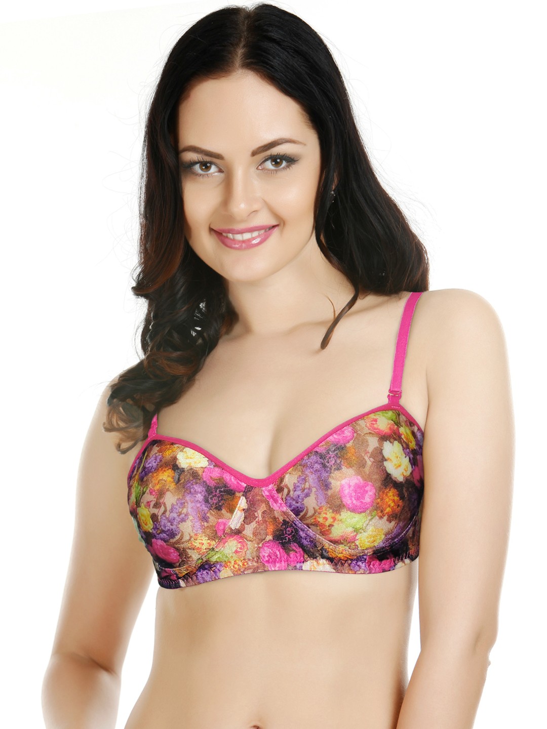 

Tweens Multicoloured Printed Demi-Cup T-shirt Bra TW1204PR_NM, Multi