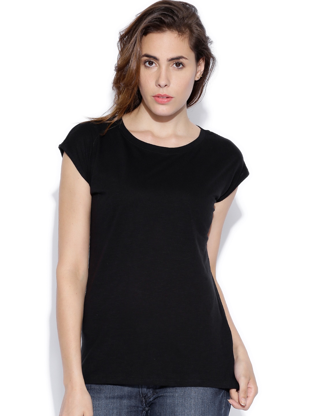

Tokyo Talkies Black Pure Cotton Top