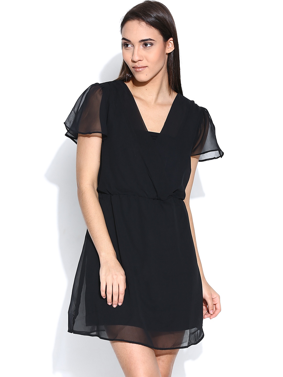 

Sera Black A-Line Dress