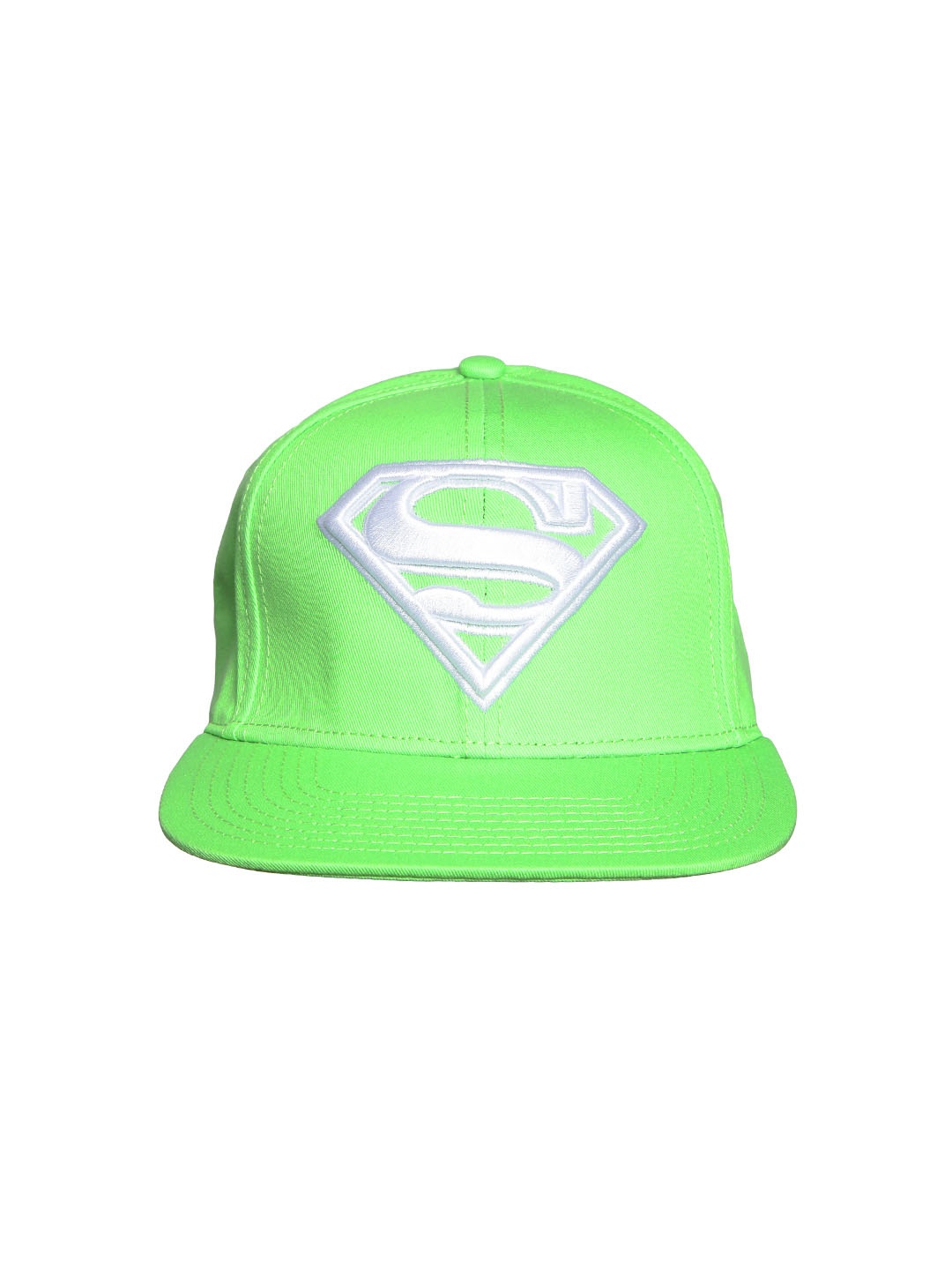 

Free Authority Unisex Green & White Superman Embroidered Snapback Cap