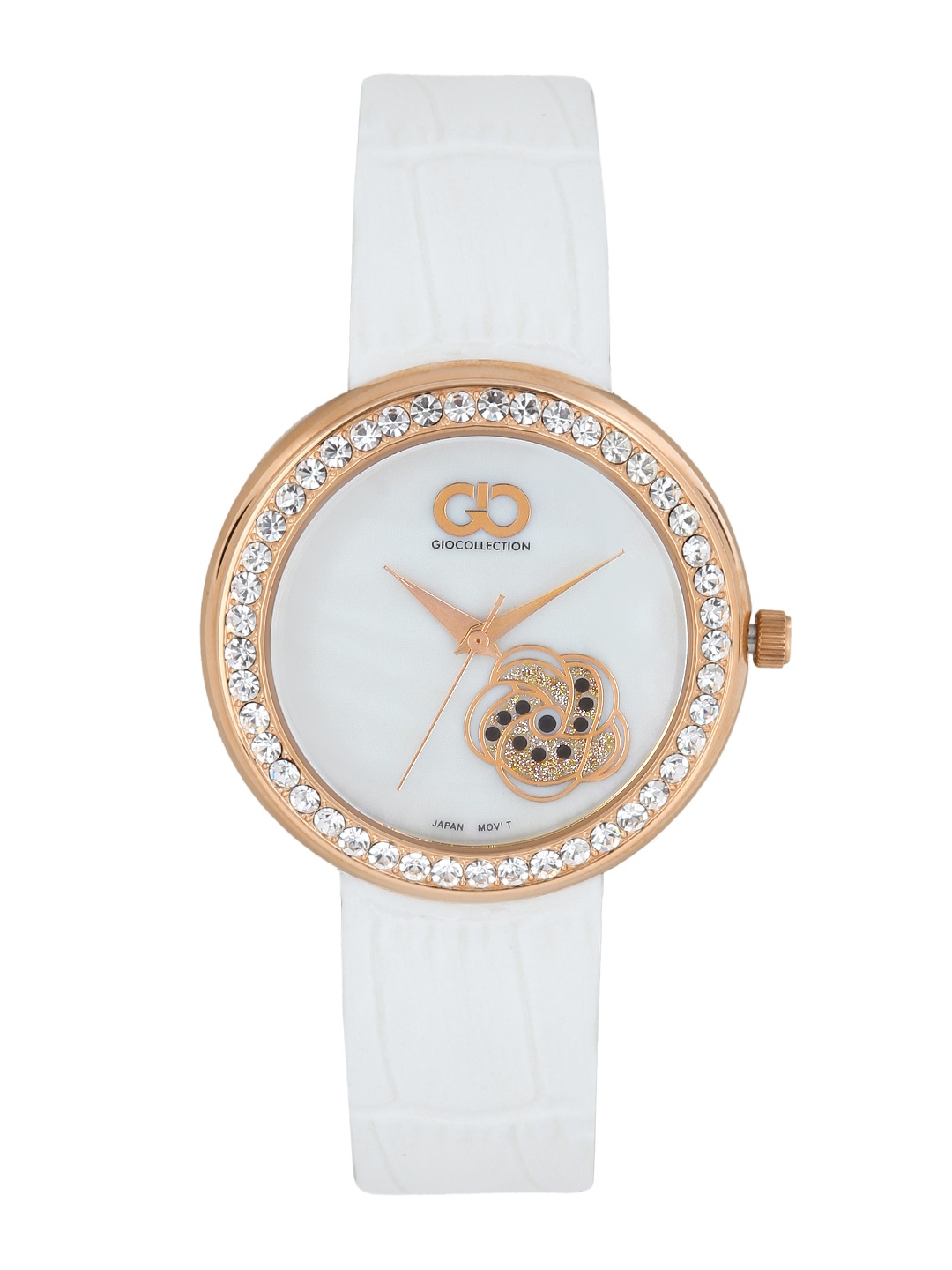 

GIO COLLECTION Women Pearly White Dial Watch G0065-04