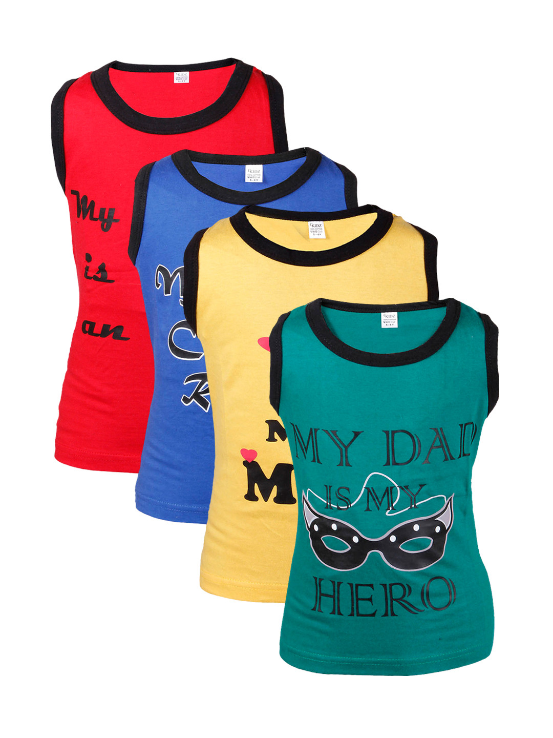 

GKIDZ Boys Pack of 4 T-shirts, Multi