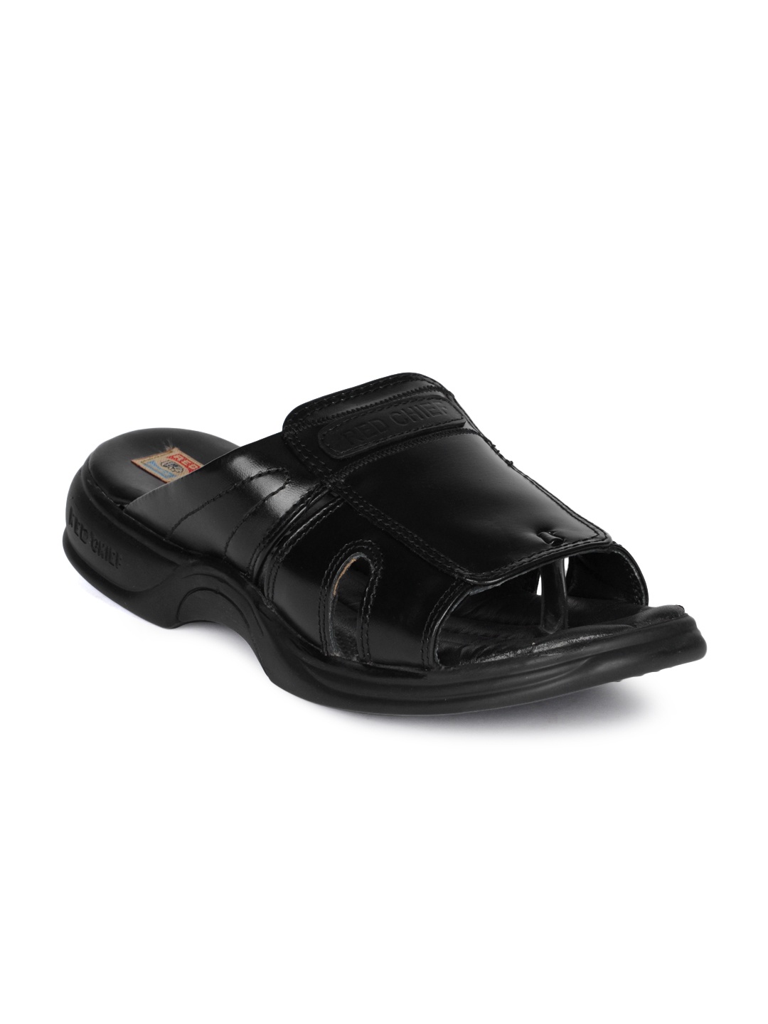

Red Chief Men Black Sandals