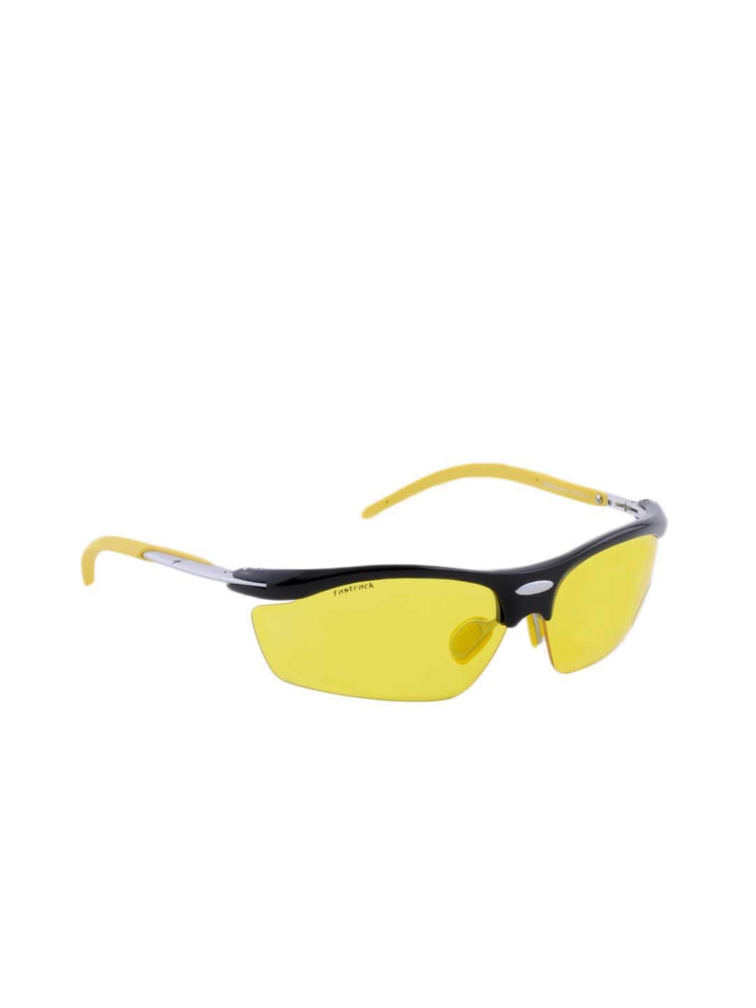 

Fastrack Men UV Protected Sporty Wrap Sunglasses, Yellow