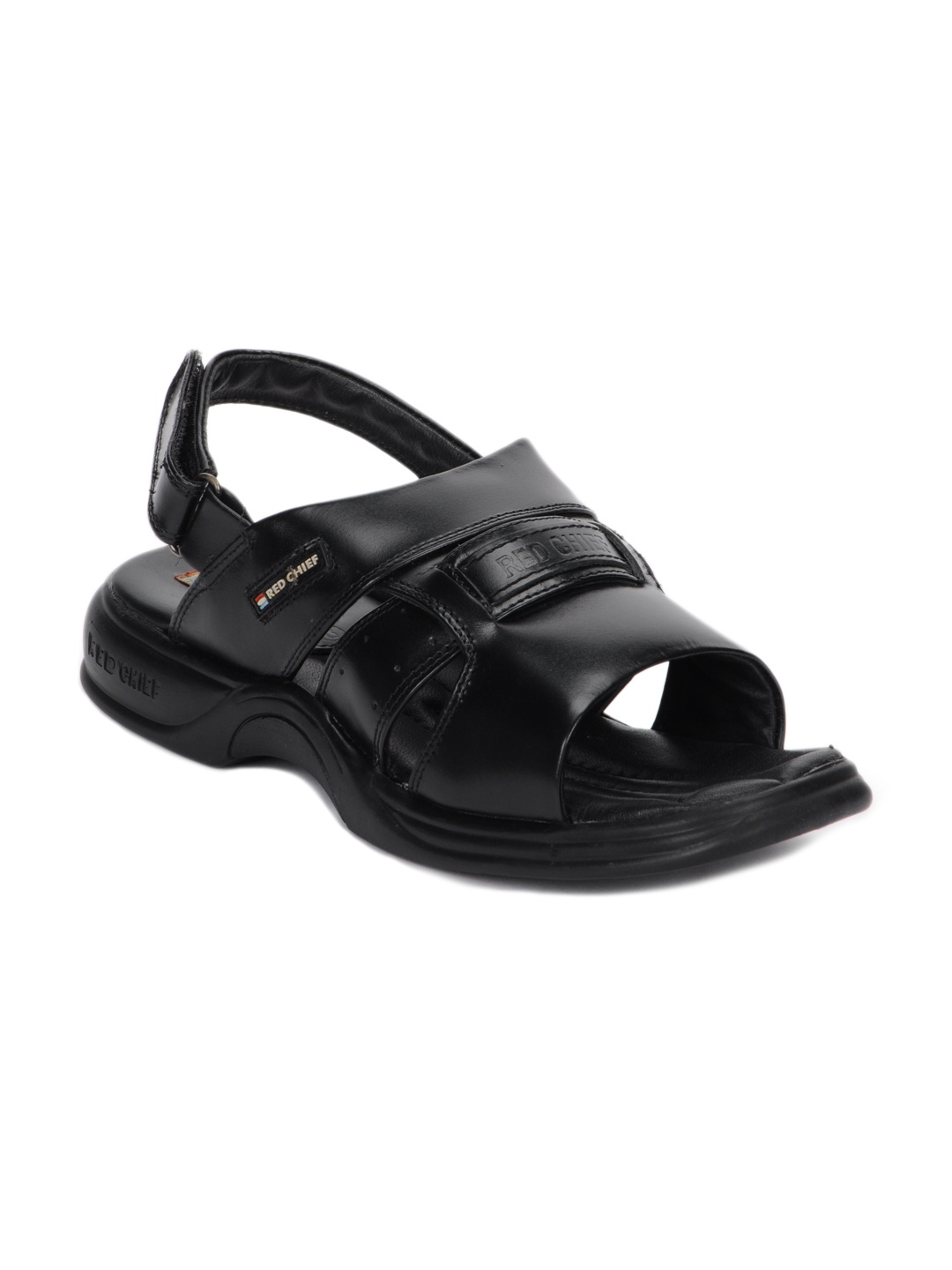 

Red Chief Men Black Sandals