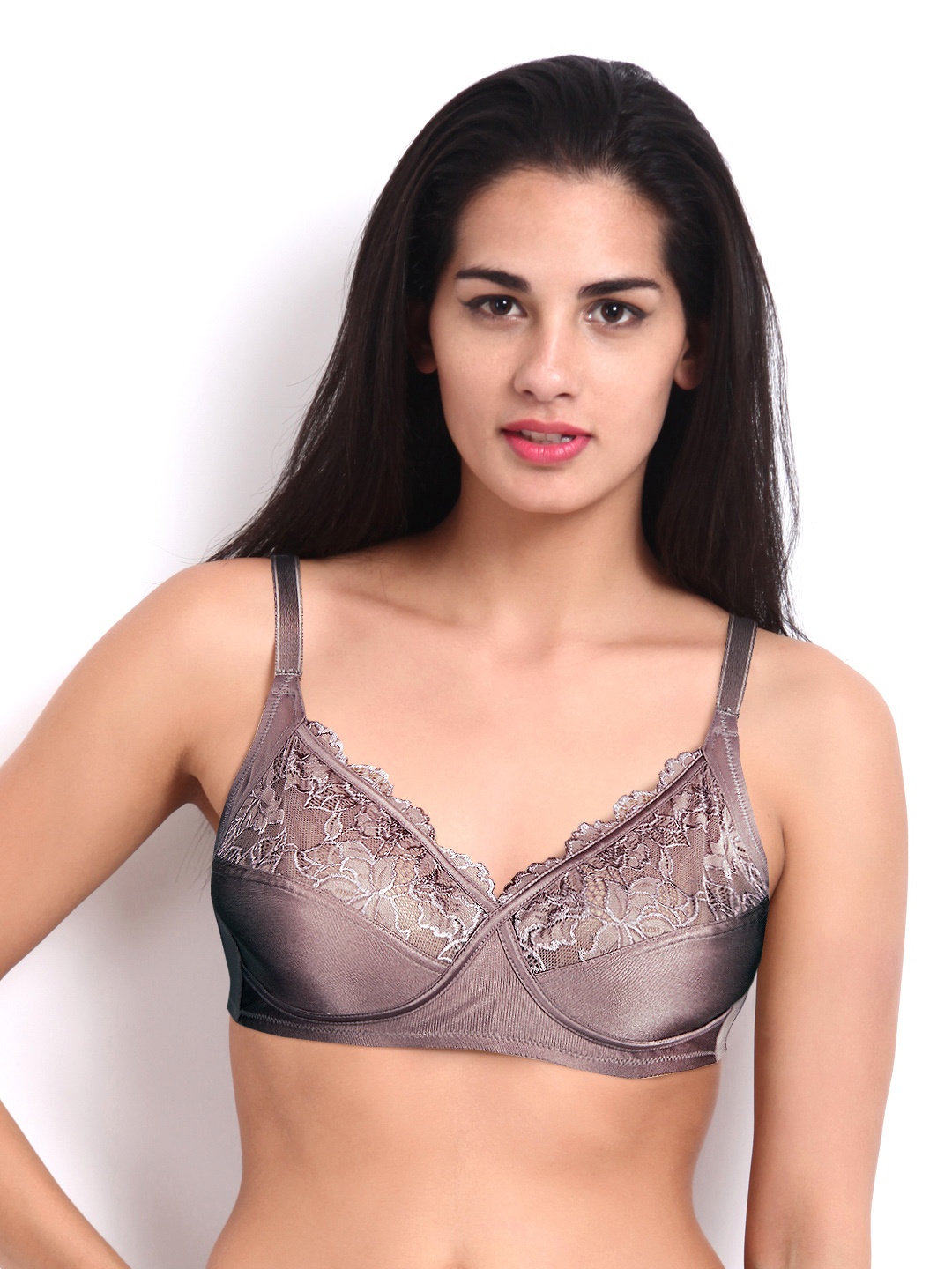 

Amante Demi Lace Mauve Bra BFOM27