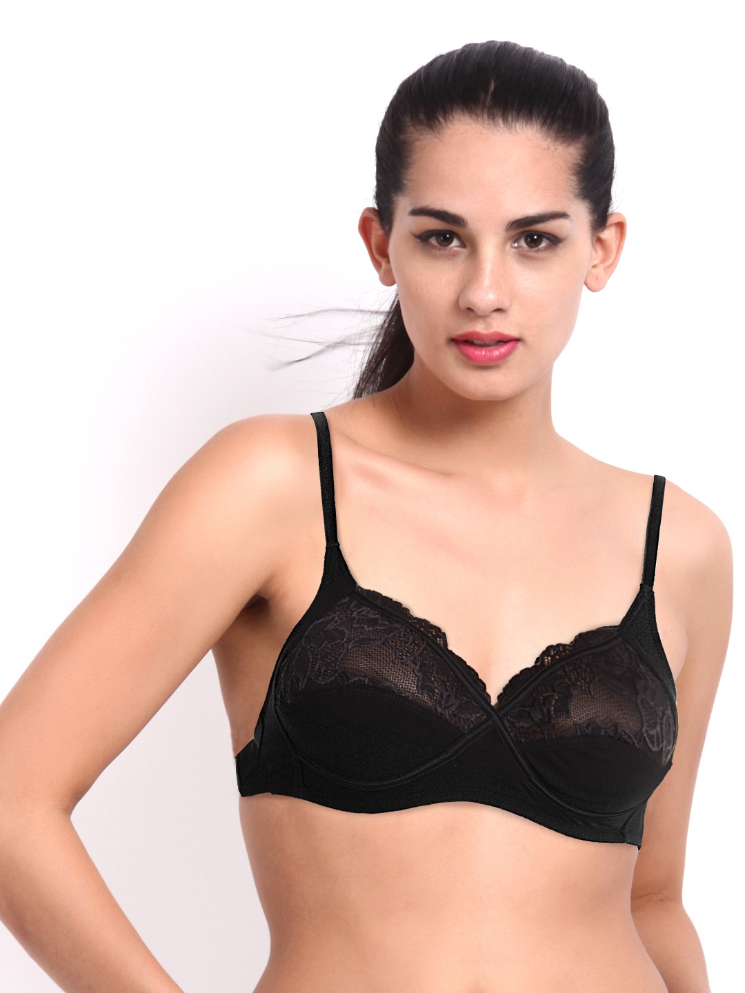 

Amante Black Full-Coverage Bra BFOM19