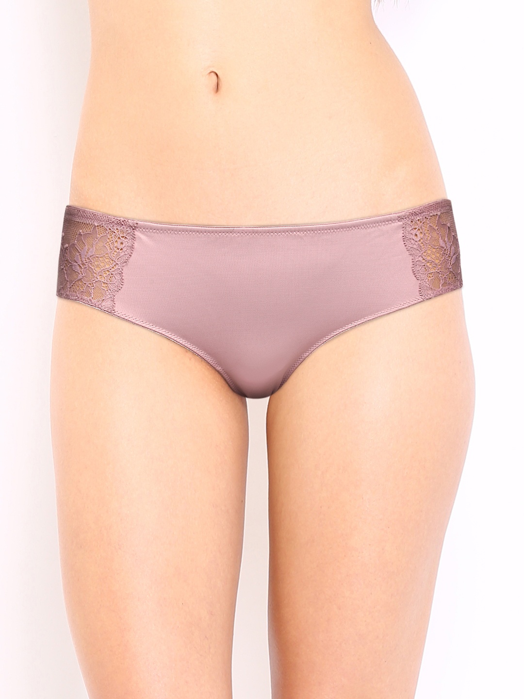 

Amante Women Low Rise Lace Bikini Brief - BCNE11, Mauve
