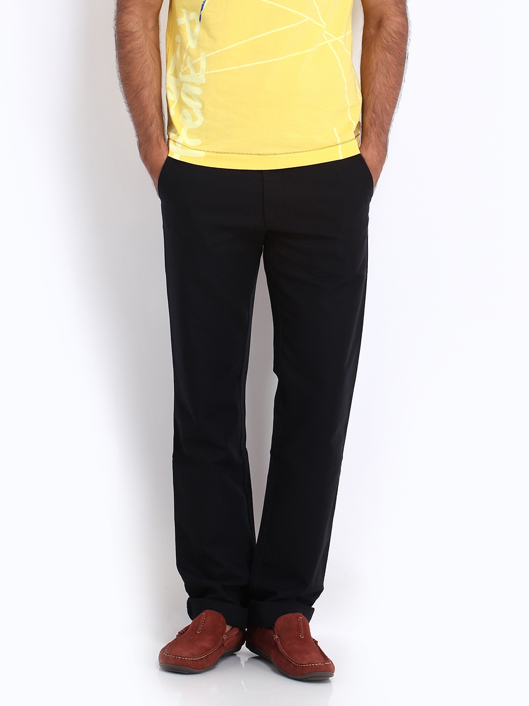 

Arrow Sport Men Black Trousers