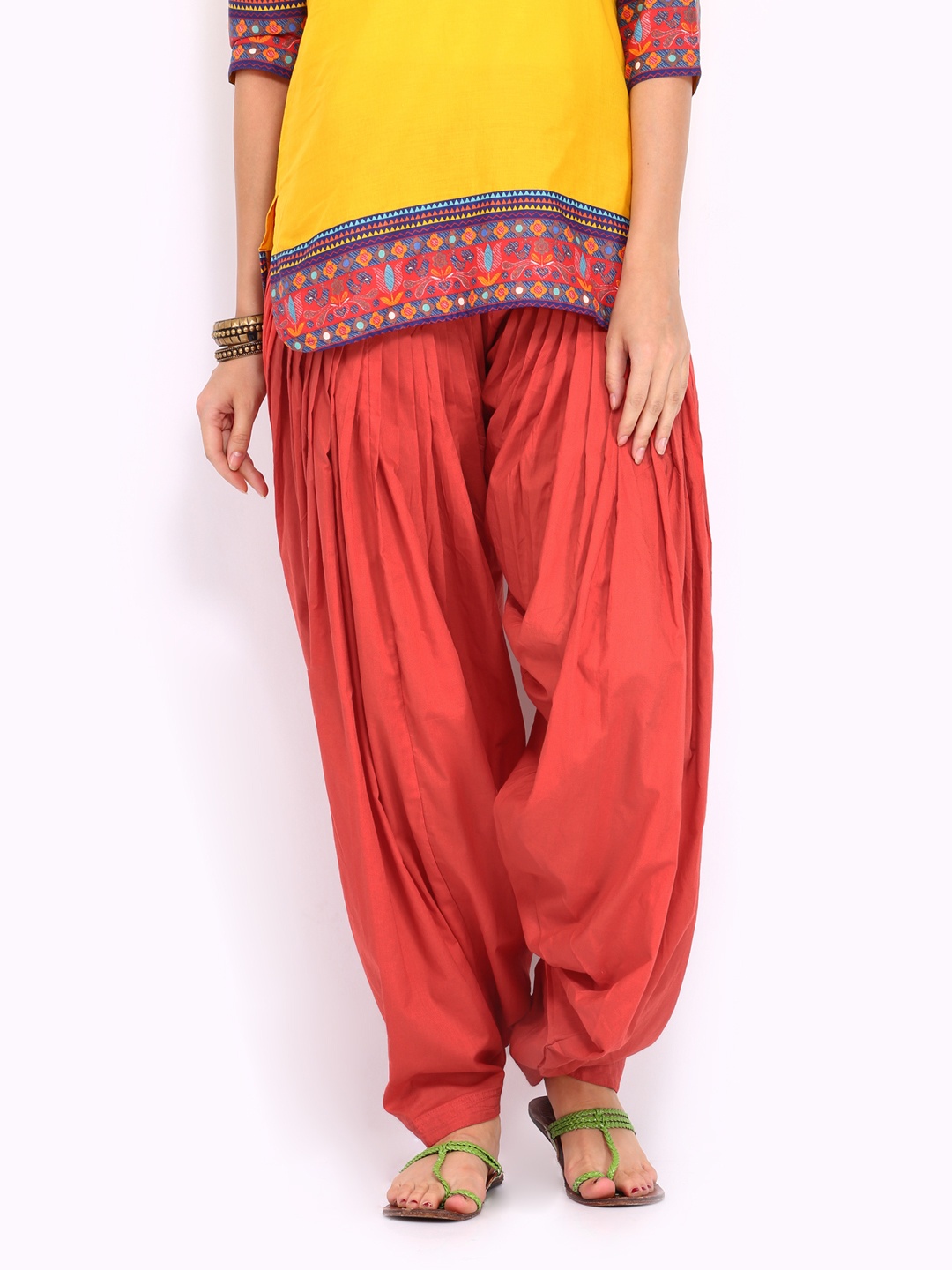 

Aurelia Women Orange Patiala Pants