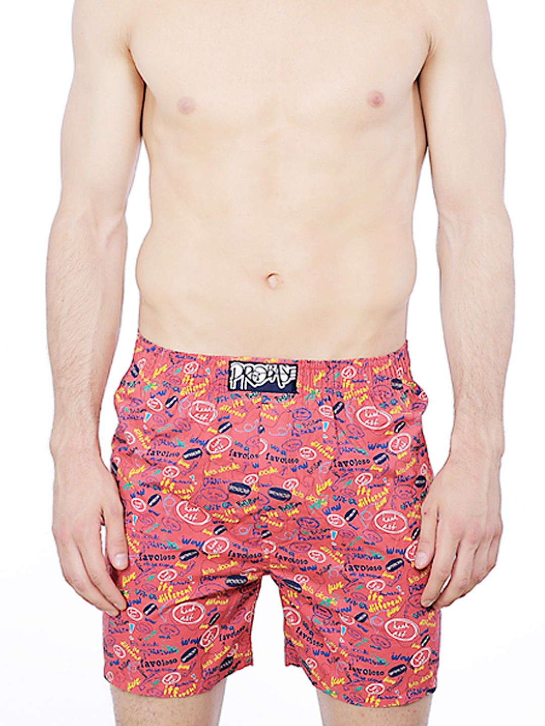 

Basics Men Red Printed Pure Cotton Boxers 13PBX29436