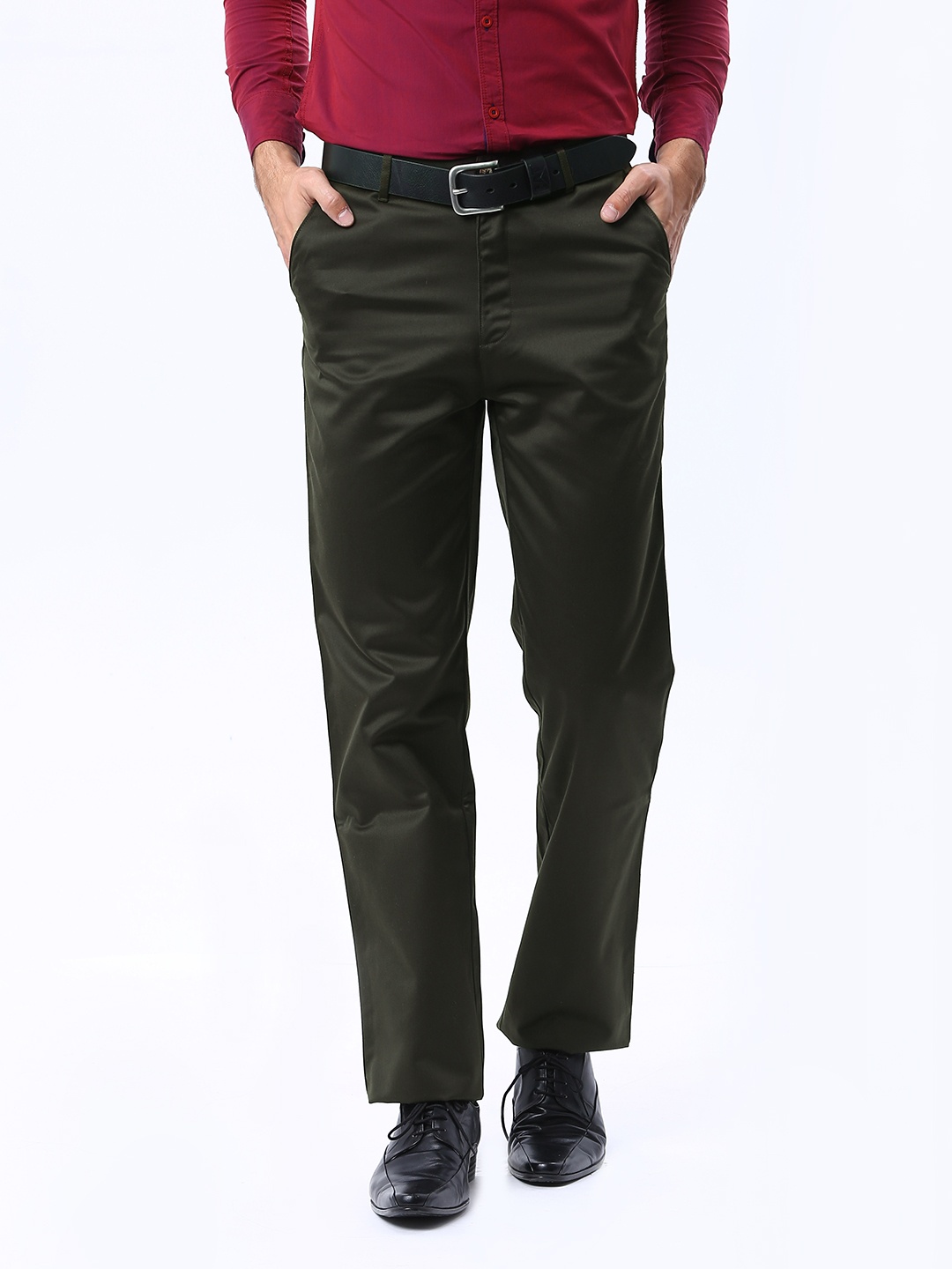 

Basics Men Coffee Brown Comfort Fit Formal Trousers