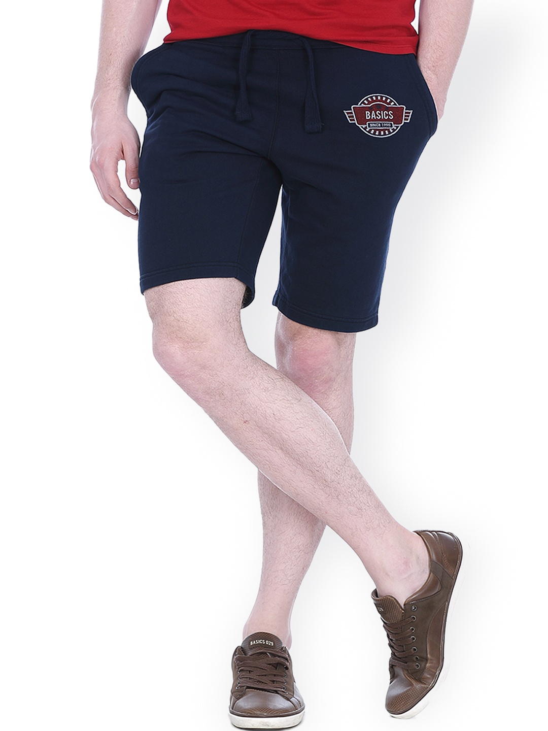 

Basics Men Navy Shorts, Navy blue