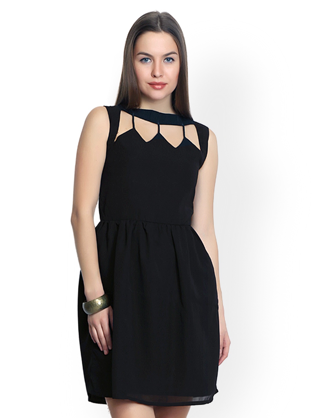 

Belle Fille Black Fit & Flare Dress