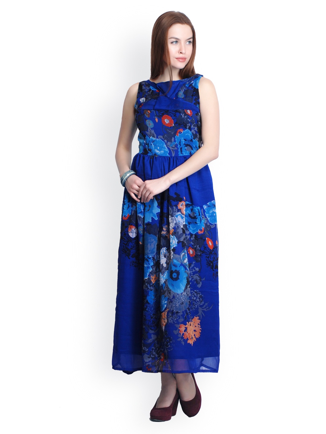 

Belle Fille Blue Pinted Maxi Dress