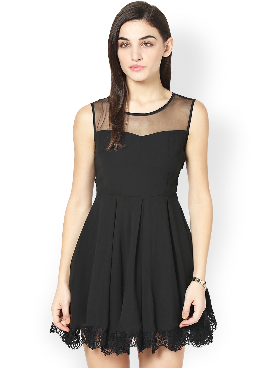 

Besiva Black Fit & Flare Dress