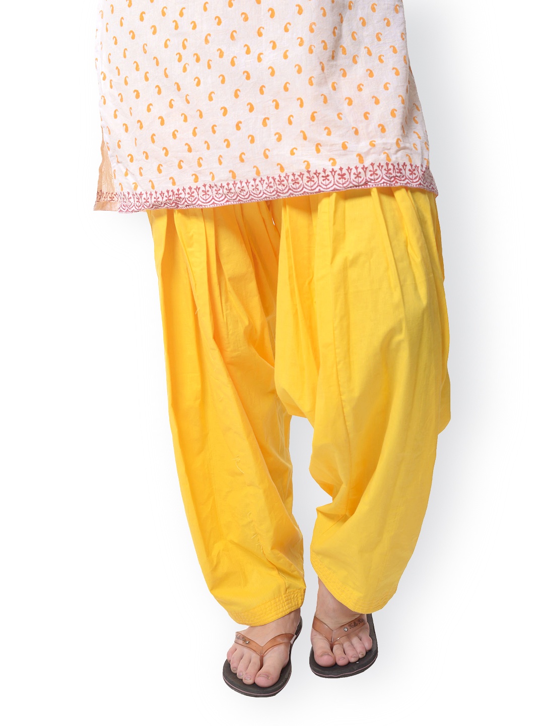 

Bitterlime Women Yellow Patiala Pants