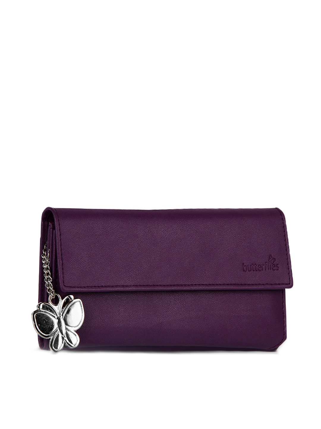 

Butterflies Women Purple Wallet
