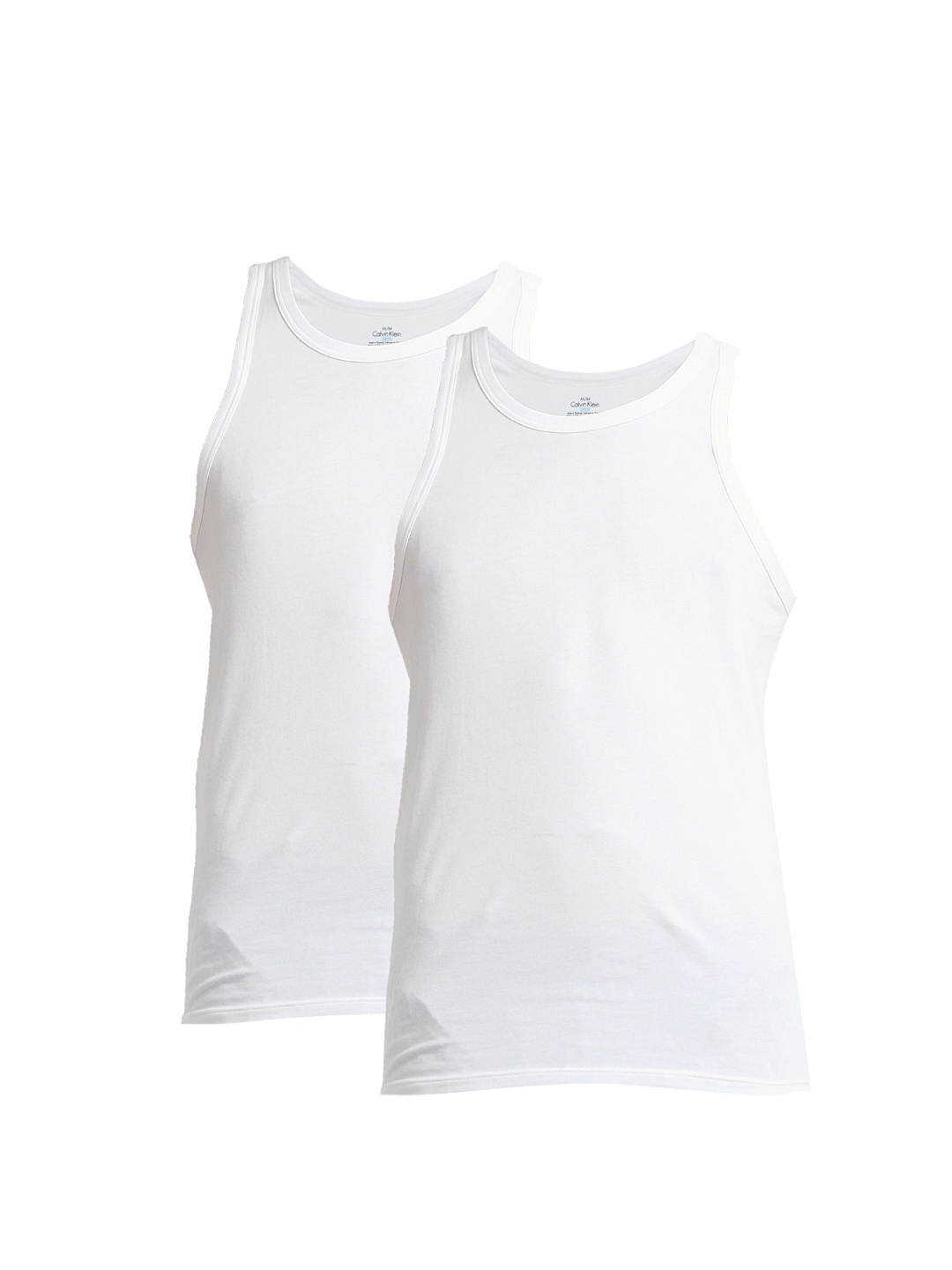 

Calvin Klein Innerwear Men White Pack of 2 Innerwear Vests U5607D