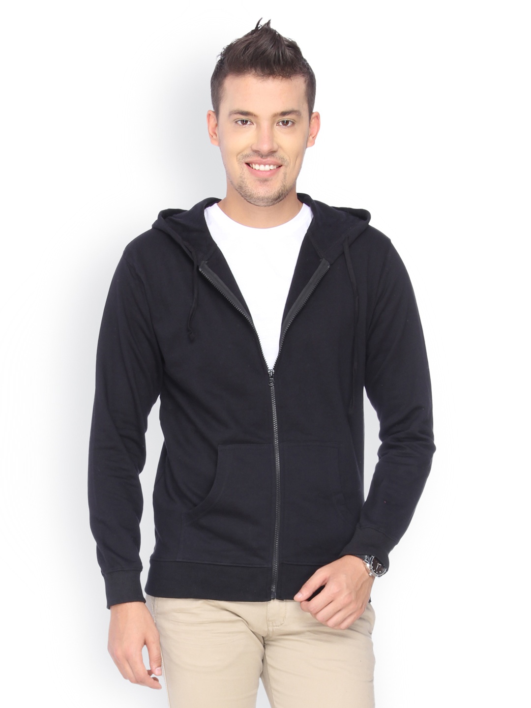 

Campus Sutra Men Pack of 3 Black Hooded Sweatshirts