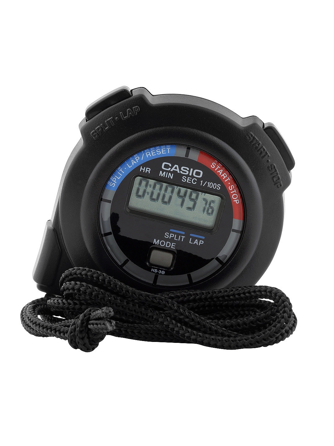 

Casio Stop Watch Unisex Black Digital watch S023 HS-3V-1RDT