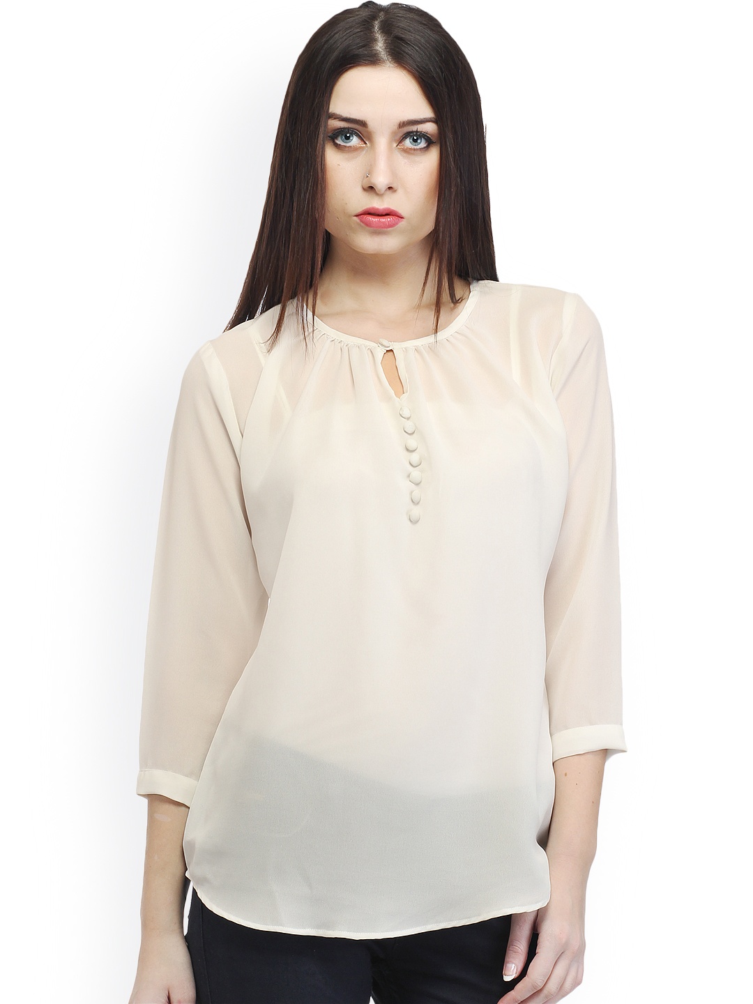 

Cation Women Off-White Top