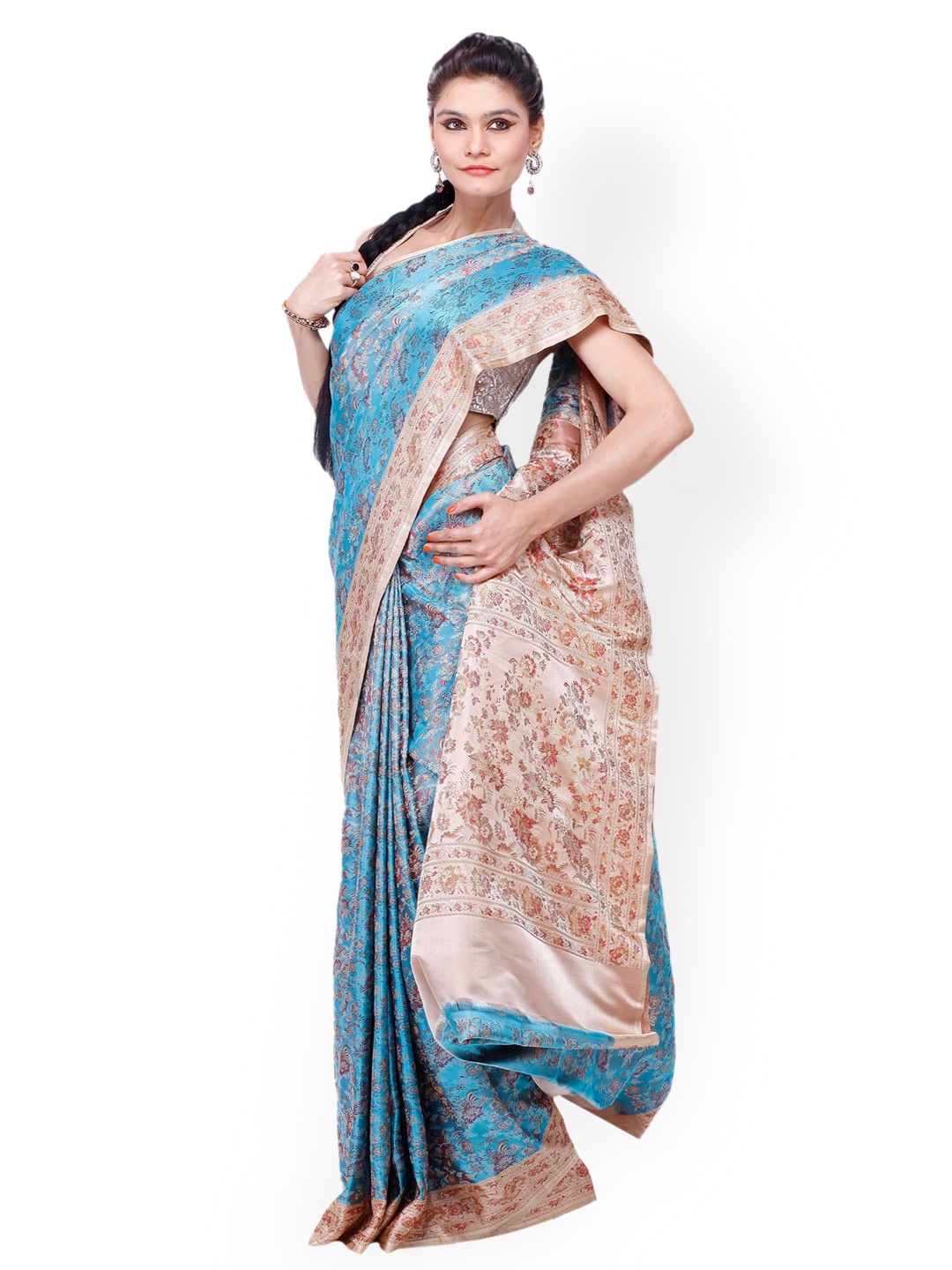 

Chhabra 555 Blue Fashion Saree
