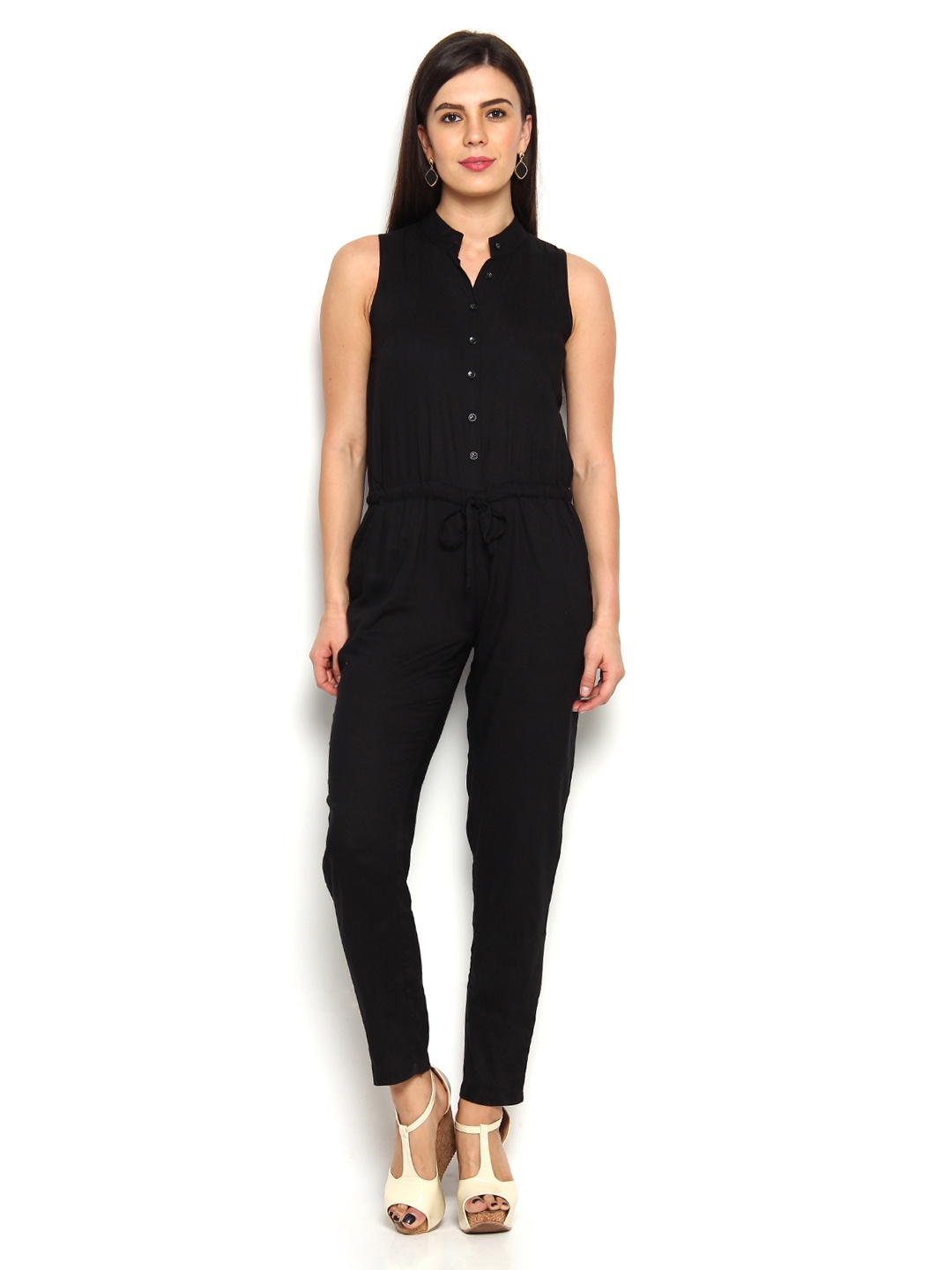 

Cottinfab Women Black Jumpsuit