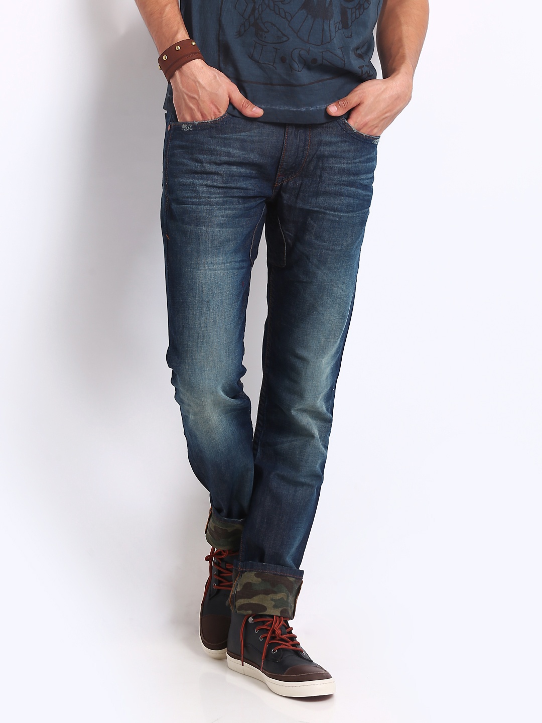 

Ed Hardy Men Slim Fit Jeans, Blue