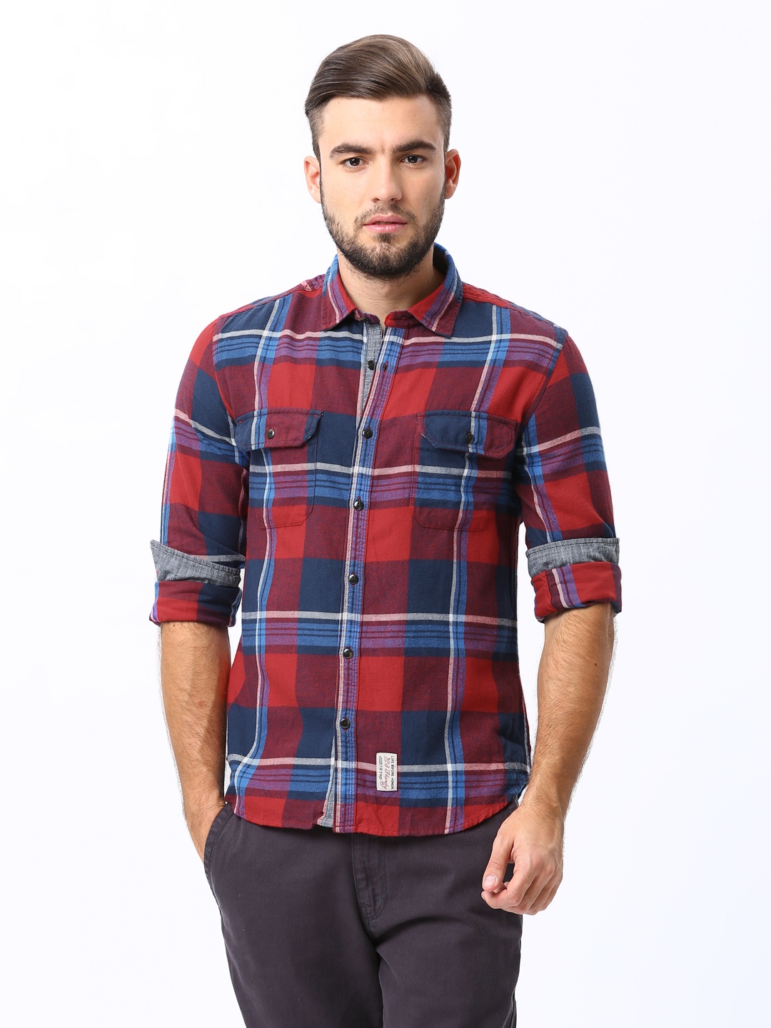

Ed Hardy Men Multicoloured Checked Casual Shirt, Multi